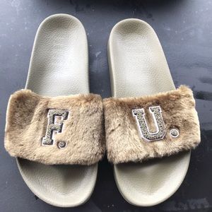 Puma X Fenty by Rihanna Fur FU Slides